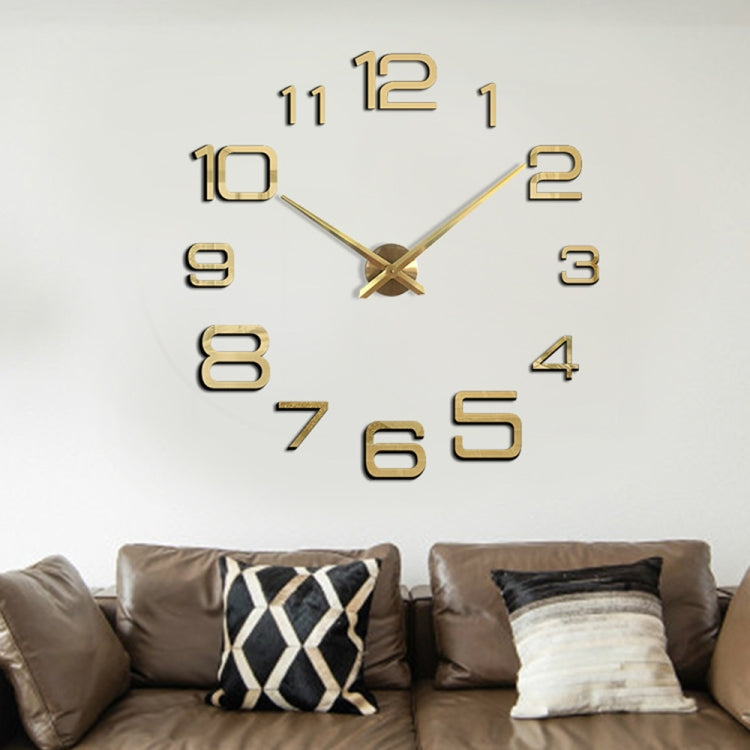 Acrylic Digital Wall Clock Home Living Room Wall Sticker Clock(Silver) - DIY Clocks by PMc TechLife | Online Shopping South Africa | PMc TechLife | Buy Now Pay Later Mobicred