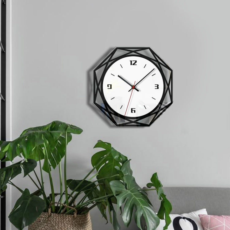 Home Decoration Acrylic Wall Clock Creative Transparent Clock(Black) - Wall Clock by PMc TechLife | Online Shopping South Africa | PMc TechLife | Buy Now Pay Later Mobicred