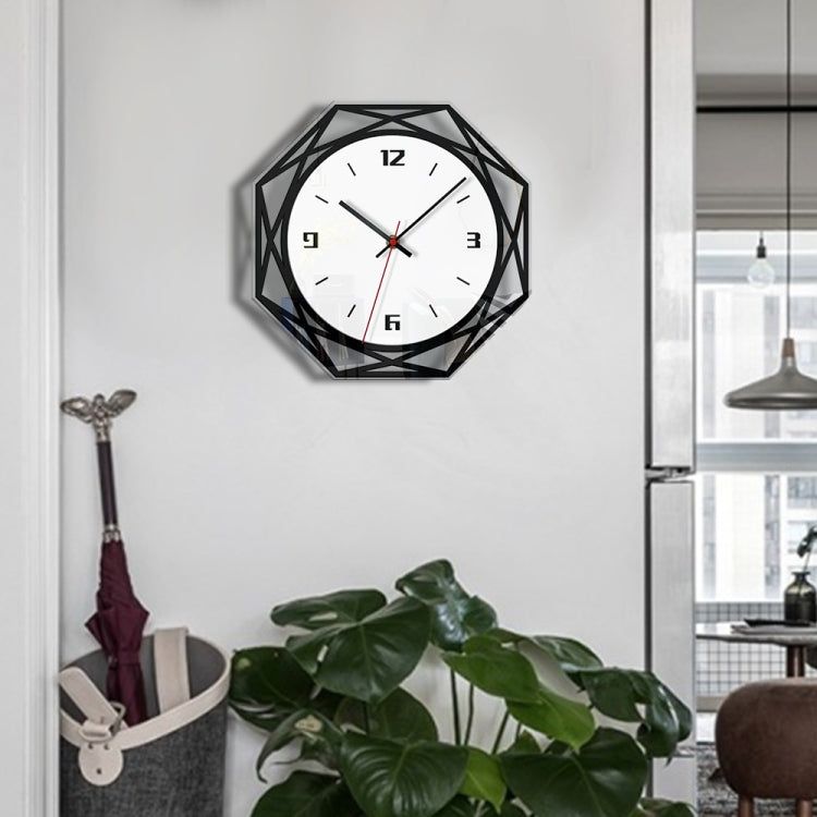 Home Decoration Acrylic Wall Clock Creative Transparent Clock(Black) - Wall Clock by PMc TechLife | Online Shopping South Africa | PMc TechLife | Buy Now Pay Later Mobicred