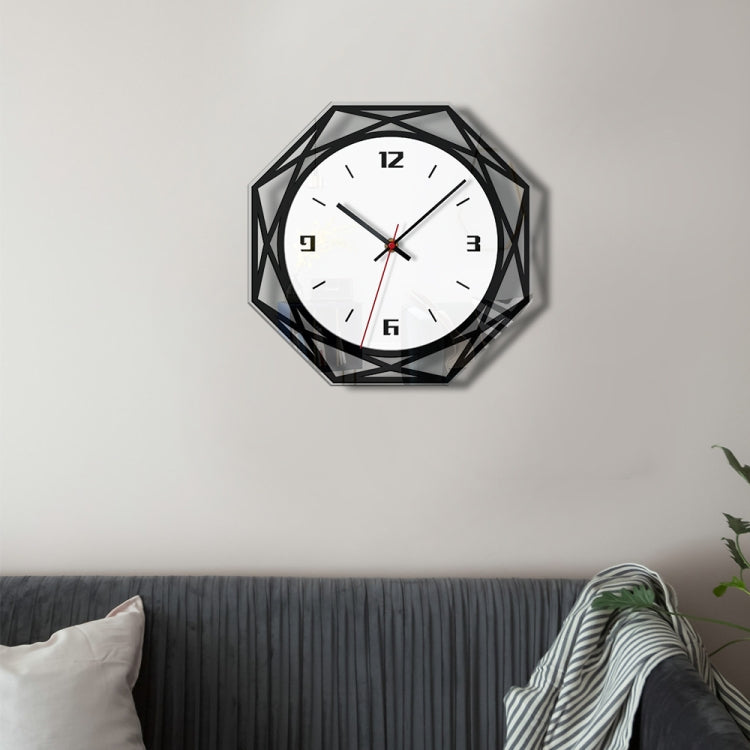 Home Decoration Acrylic Wall Clock Creative Transparent Clock(Black) - Wall Clock by PMc TechLife | Online Shopping South Africa | PMc TechLife | Buy Now Pay Later Mobicred