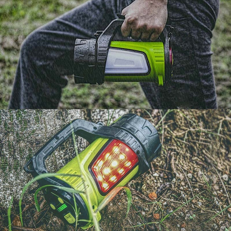 KINSACH Camping Light Outdoor Waterproof Multifunctional Portable Searchlight, Style:7028M(Green) - LED Flashlight by PMc TechLife | Online Shopping South Africa | PMc TechLife | Buy Now Pay Later Mobicred