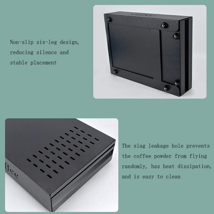 Stainless Steel Drawer Type Coffee Grounds Box Coffee Machine Supporting Equipment(White) - free shipping - PMC TechLife - Order now!