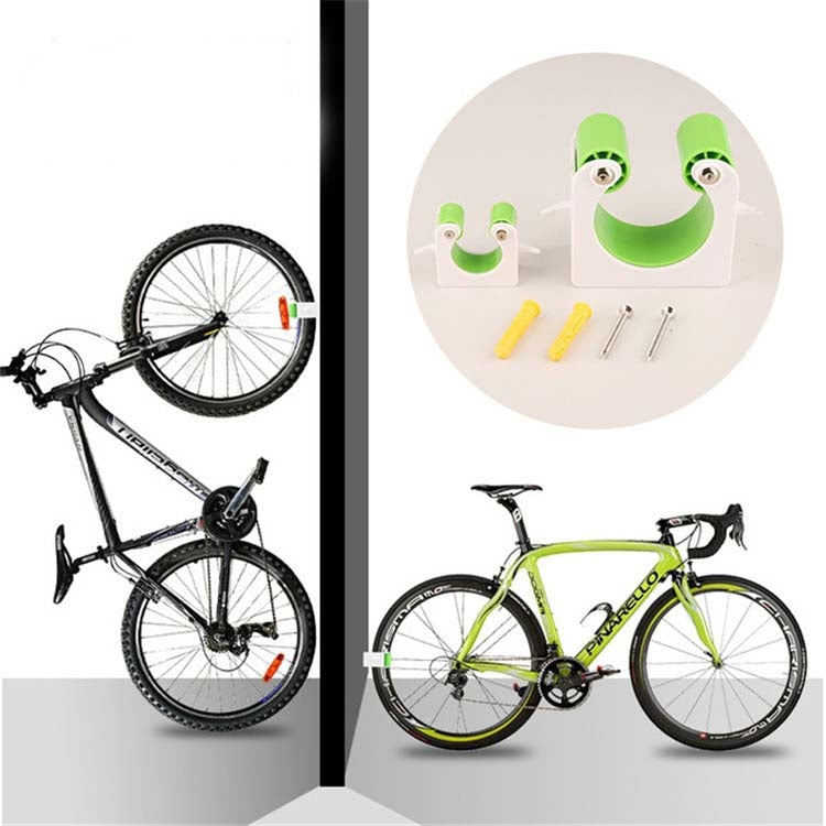 Bicycle Parking Buckle Children Road Bike Mountain Bike Simple Wall Mount, Style:Mountain Bike(Green) - Retaining Clips by PMC TechLife | Online Shopping South Africa | PMC TechLife | Buy Now Pay Later Mobicred