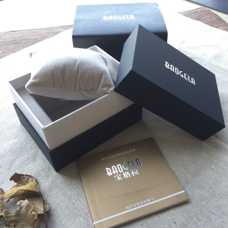 BAOGELA Paper + Sponge Square Watch Packaging Box Black Watch Gift Box, Size: 12.5 x 9.5 x 7.2cm - free shipping - PMC TechLife - Order now!