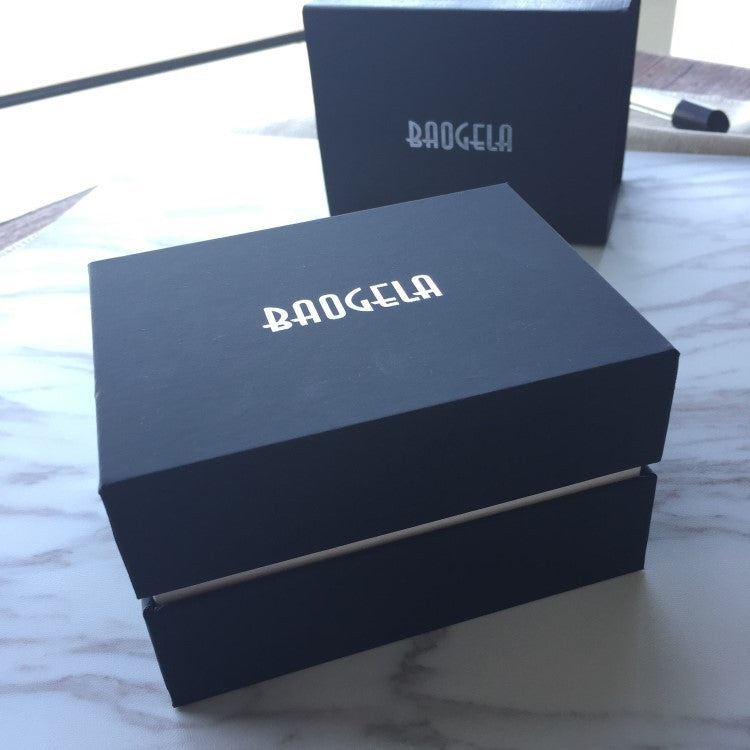 BAOGELA Paper + Sponge Square Watch Packaging Box Black Watch Gift Box, Size: 12.5 x 9.5 x 7.2cm - free shipping - PMC TechLife - Order now!