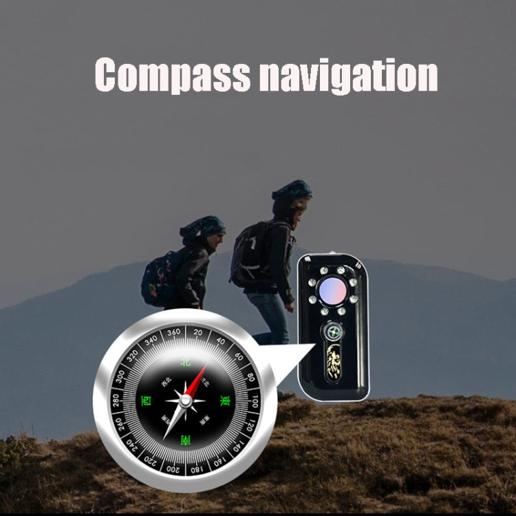 K300 Multifunctional Infrared Detector Hotel Anti-Snooping Camera Detection Travel Compass Anti-lost Device(Black) - Infrared Detector by PMc TechLife | Online Shopping South Africa | PMc TechLife | Buy Now Pay Later Mobicred