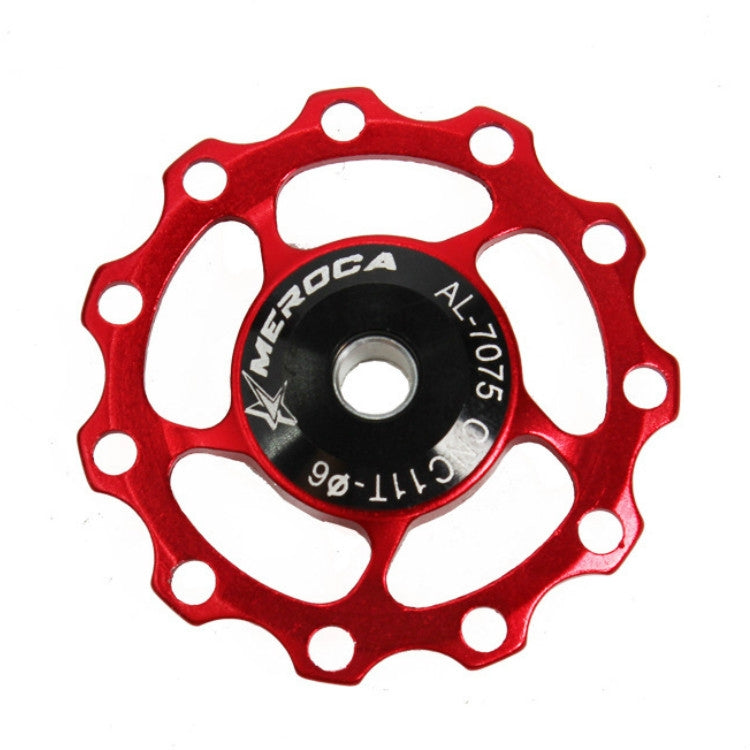 MEROCA Metal Bearings Mountain Bike Road Bike Rear Derailleur Guide Wheel 11T/13T Guide Wheel, Specification:11T, Color:Red - Guide wheels by PMc TechLife | Online Shopping South Africa | PMc TechLife | Buy Now Pay Later Mobicred
