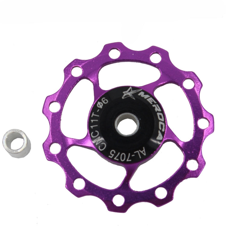 MEROCA Metal Bearings Mountain Bike Road Bike Rear Derailleur Guide Wheel 11T/13T Guide Wheel, Specification:11T, Color:Purple - Guide wheels by PMc TechLife | Online Shopping South Africa | PMc TechLife | Buy Now Pay Later Mobicred