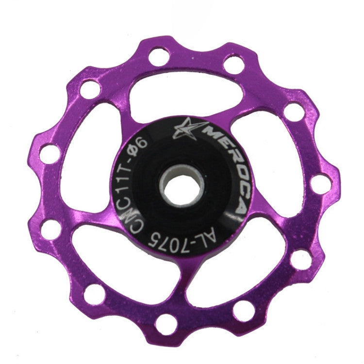 MEROCA Metal Bearings Mountain Bike Road Bike Rear Derailleur Guide Wheel 11T/13T Guide Wheel, Specification:11T, Color:Purple - Guide wheels by PMc TechLife | Online Shopping South Africa | PMc TechLife | Buy Now Pay Later Mobicred