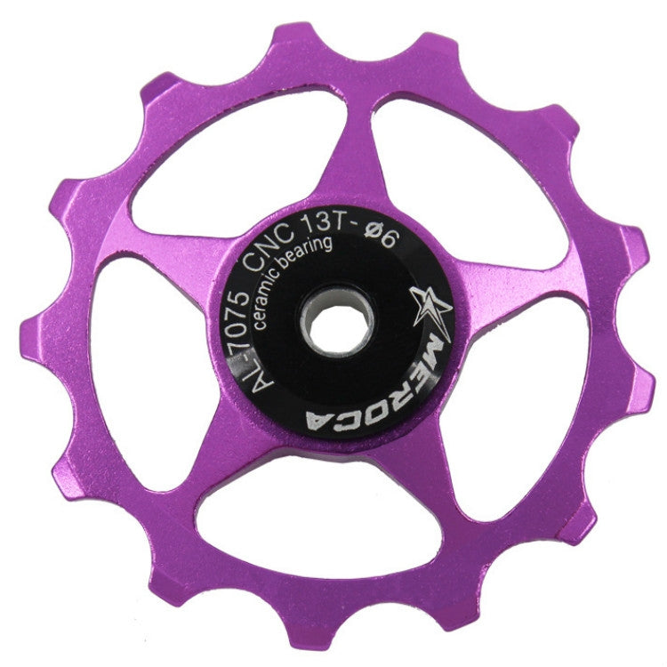 MEROCA Metal Bearings Mountain Bike Road Bike Rear Derailleur Guide Wheel 11T/13T Guide Wheel, Specification:13T, Color:Purple - Guide wheels by PMc TechLife | Online Shopping South Africa | PMc TechLife | Buy Now Pay Later Mobicred