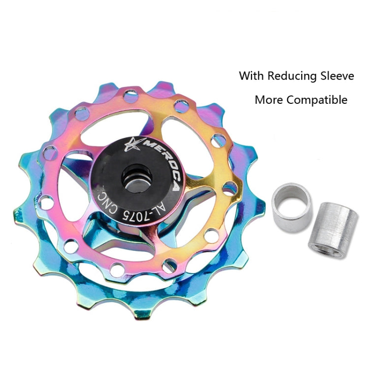 MEROCA Metal Bearings Mountain Bike Road Bike Rear Derailleur Guide Wheel 11T/13T Guide Wheel, Specification:13T, Color:Silver - Guide wheels by PMc TechLife | Online Shopping South Africa | PMc TechLife | Buy Now Pay Later Mobicred