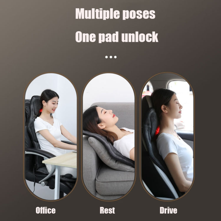 YJ-308 Car Massager Cervical Spine Neck Waist Car Home Heating Whole Body Multifunctional Massage Mat, Specification: Deluxe Edition - Seat Accessories by PMC TechLife | Online Shopping South Africa | PMC TechLife | Buy Now Pay Later Mobicred