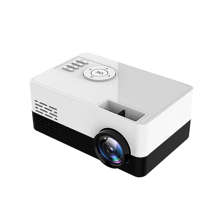 S261/J16 Home Mini HD 1080P Portable LED Projector, Support TF Card / AV / U Disk, Plug Specification:EU Plug(White Black) - free shipping - PMC Jewellery - Order now!