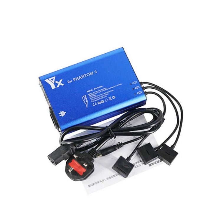 4 in 1 Parallel Power Hub Intelligent Battery Controller Charger for DJI Phantom 3 Standard SE FPV Drone, Plug Type:UK Plug -  by PMC TechLife | Online Shopping South Africa | PMC TechLife | Buy Now Pay Later Mobicred