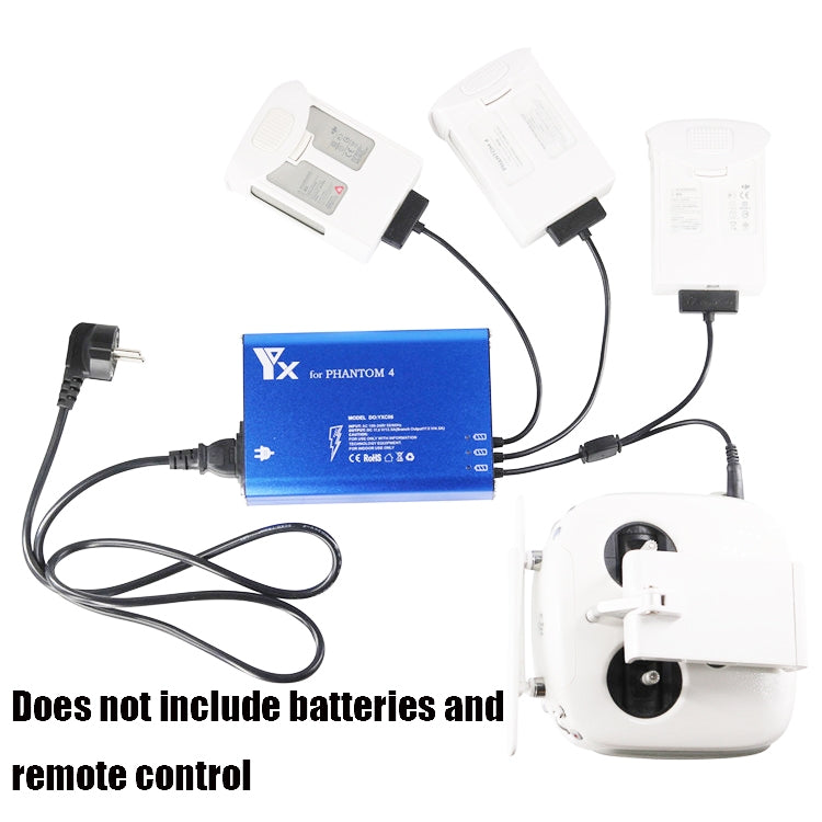 For DJI Phantom 4 Pro Advanced+ Charger  4 in 1 Hub Intelligent Battery Controller Charger, Plug Type:AU Plug -  by PMC TechLife | Online Shopping South Africa | PMC TechLife | Buy Now Pay Later Mobicred