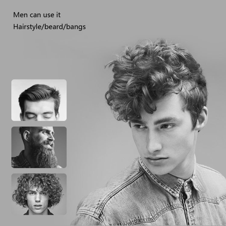Small Wave Curling Iron For Men Beard Curling Iron 3D Ceramic Thermostat Hair Straightener(EU Plug) - Hair Curler by PMC TechLife | Online Shopping South Africa | PMC TechLife