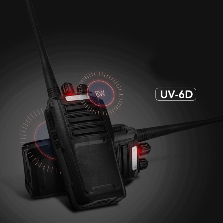 Baofeng BF-UV6D Civil Hotel Outdoor Construction Site Mobile High-power Walkie-talkie, Plug Specifications:UK Plug - free shipping - PMC Jewellery - Order now!