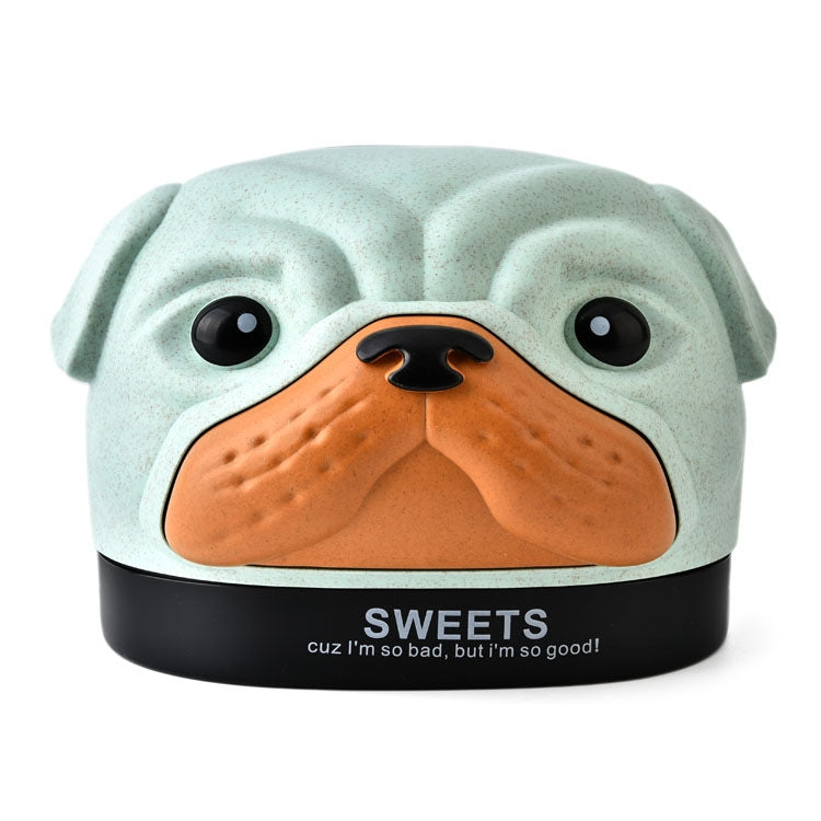 Creative Wheat Bobbi Dog Tissue Box Living Room Bedroom Desktop Pumping Paper Roll Paper Storage Box(Green) - Storage Boxes by PMc TechLife | Online Shopping South Africa | PMc TechLife | Buy Now Pay Later Mobicred