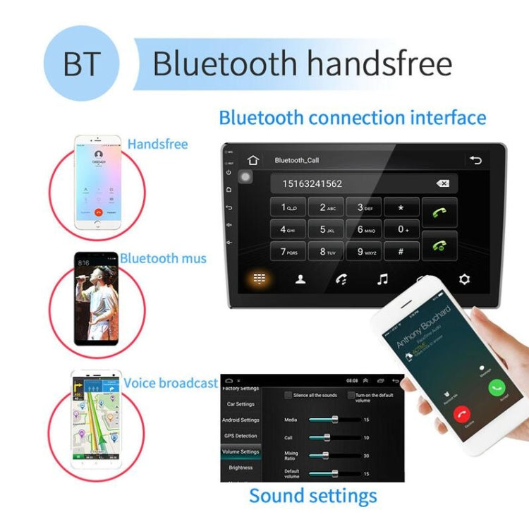 Universal Machine Android Smart Navigation Car Navigation DVD Reversing Video Integrated Machine, Size:10inch 2+16G, Specification:Standard - Car DVD by PMC TechLife | Online Shopping South Africa | PMC TechLife | Buy Now Pay Later Mobicred