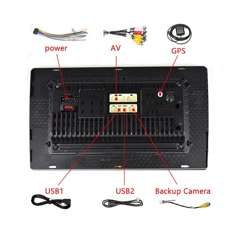 Universal Machine Android Smart Navigation Car Navigation DVD Reversing Video Integrated Machine, Size:9inch 1+16G, Specification:Standard+8 Lights Camera - Car DVD by PMC TechLife | Online Shopping South Africa | PMC TechLife | Buy Now Pay Later Mobicred