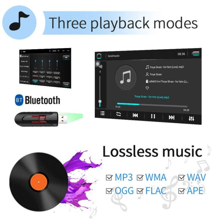 Universal Machine Android Smart Navigation Car Navigation DVD Reversing Video Integrated Machine, Size:10inch 1+16G, Specification:Standard+12 Lights Camera - Car DVD by PMC TechLife | Online Shopping South Africa | PMC TechLife | Buy Now Pay Later Mobicred