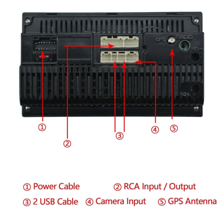 Car 7 inch Universal Android Navigation MP5 Player GPS Bluetooth Car Navigation All-in-one, Specification:Standard +8 Lights Camera - Car MP3 & MP4 & MP5 by PMC TechLife | Online Shopping South Africa | PMC TechLife | Buy Now Pay Later Mobicred