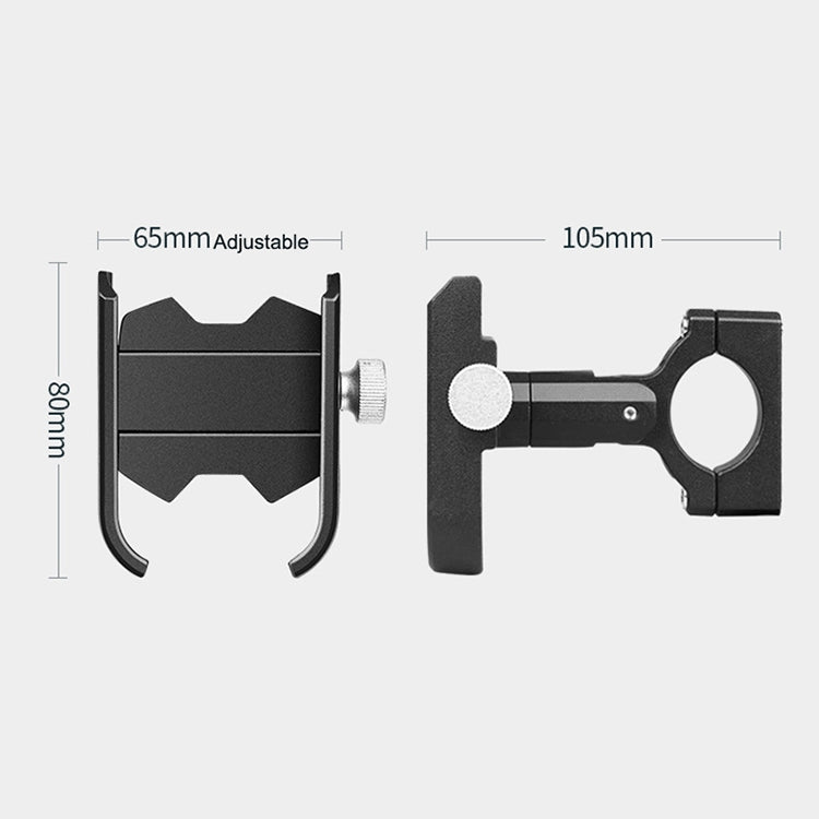 Bicycle Mobile Phone Holder Motorcycle Electric Car Navigation Mobile Phone Holder, Style:Handlebars(Black) - Holders by PMC TechLife | Online Shopping South Africa | PMC TechLife | Buy Now Pay Later Mobicred