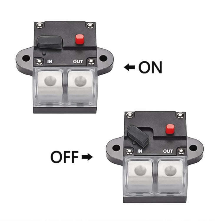 100A Auto Circuit Breaker Car Audio Fuse Holder Power Insurance Automatic Switch(Black) - Fuse by PMC TechLife | Online Shopping South Africa | PMC TechLife | Buy Now Pay Later Mobicred
