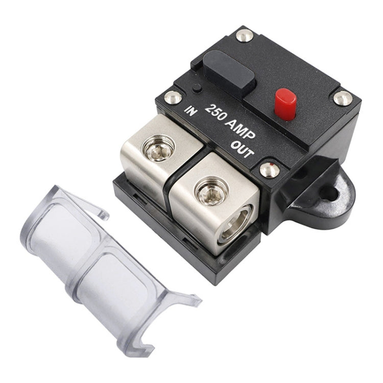 250A Auto Circuit Breaker Car Audio Fuse Holder Power Insurance Automatic Switch(Black) - Fuse by PMC TechLife | Online Shopping South Africa | PMC TechLife | Buy Now Pay Later Mobicred