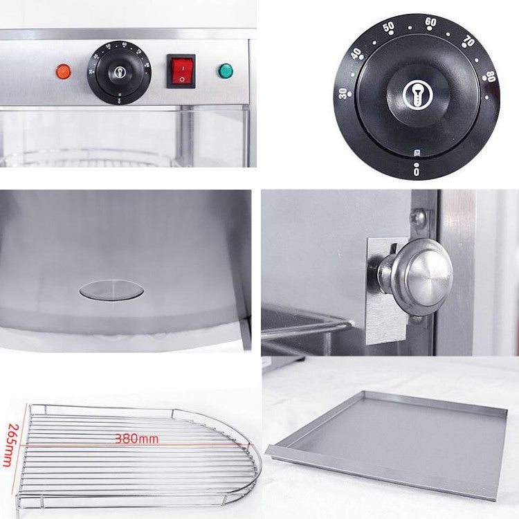 DH-1P Three-layer Electrical Heating Holding Cabinet Egg Tart Pizza Bread Food Heating Constant Temperature Holding Display Cabinet,  CN Plug - free shipping - PMC TechLife - Order now!