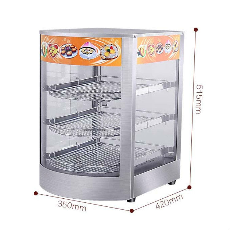 DH-1P Three-layer Electrical Heating Holding Cabinet Egg Tart Pizza Bread Food Heating Constant Temperature Holding Display Cabinet,  CN Plug - free shipping - PMC TechLife - Order now!