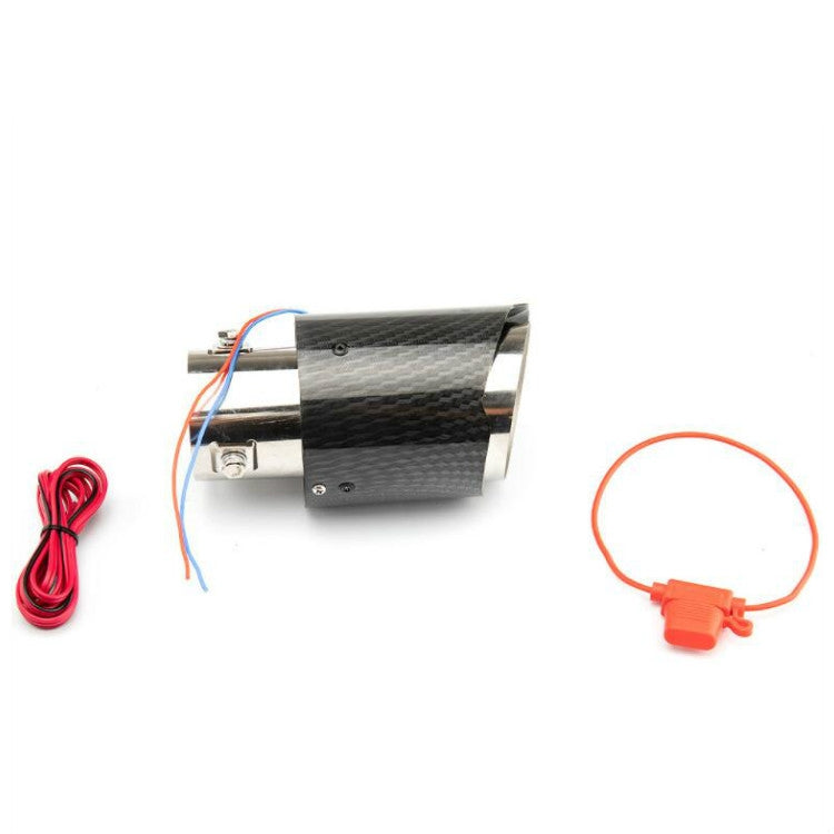 Car Modification Carbon Fiber Luminous Tail Throat LED Lights Modified Car Exhaust Pipe Spitfire Tail Throat, Style:Side(Red) - Exhaust Pipes by PMC TechLife | Online Shopping South Africa | PMC TechLife | Buy Now Pay Later Mobicred