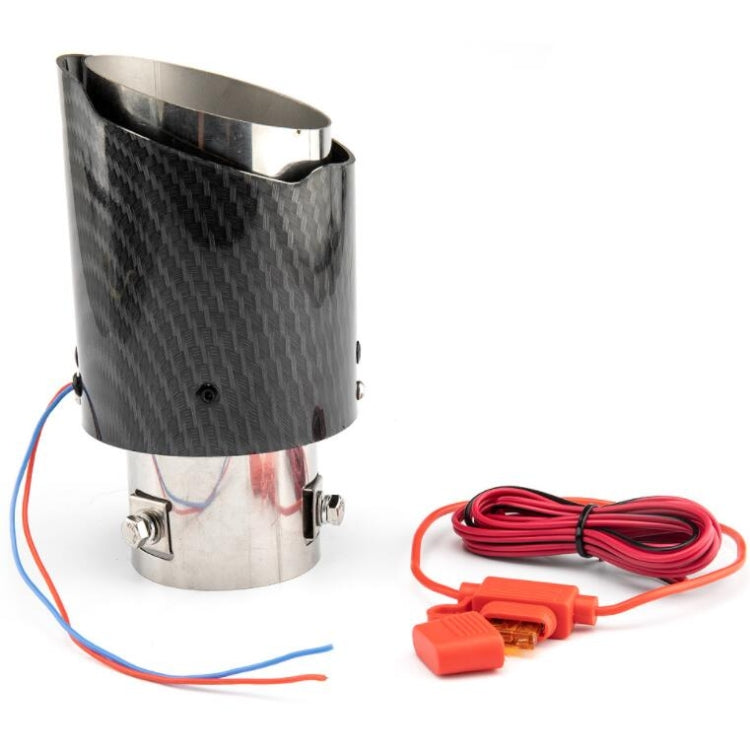 Car Modification Carbon Fiber Luminous Tail Throat LED Lights Modified Car Exhaust Pipe Spitfire Tail Throat, Style:Side(Red) - Exhaust Pipes by PMC TechLife | Online Shopping South Africa | PMC TechLife | Buy Now Pay Later Mobicred