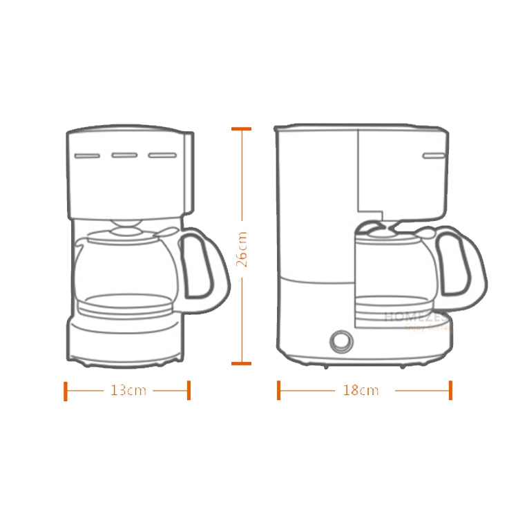 HOMEZEST Household Small Coffee Machine Fully Automatic Portable Drip Coffee Machine(EU Plug) - free shipping - PMC TechLife - Order now!