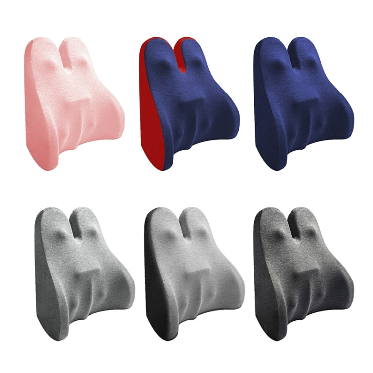 Car Seat Lumbar Support Cushion Memory Foam Office Lumbar Cushion, Size: Bandage(Light Gray & Dark Gray ) - Seat Accessories by PMC TechLife | Online Shopping South Africa | PMC TechLife | Buy Now Pay Later Mobicred