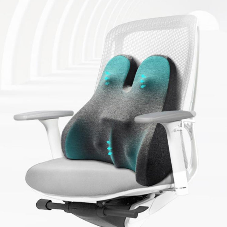 Car Seat Lumbar Support Cushion Memory Foam Office Lumbar Cushion, Size: Bandage(Light Gray & Dark Gray ) - Seat Accessories by PMC TechLife | Online Shopping South Africa | PMC TechLife | Buy Now Pay Later Mobicred