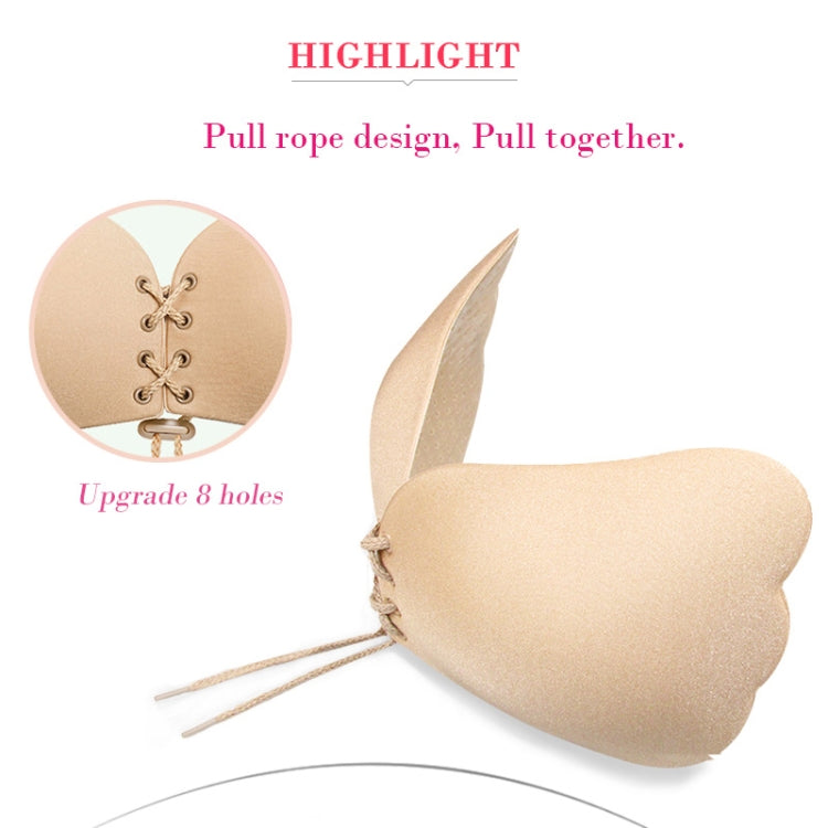 Women Self-Adhesive Strapless Bandage Blackless Solid Bra Silicone Underwear Invisible Bra, Size:S (T Black) - free shipping - PMC TechLife - Order now!
