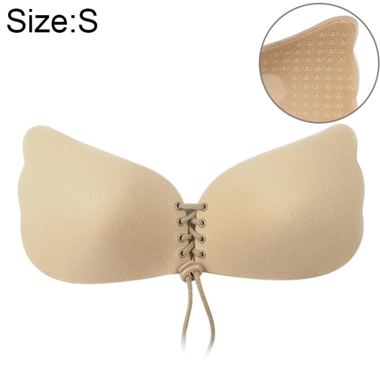 Women Self-Adhesive Strapless Bandage Blackless Solid Bra Silicone Underwear Invisible Bra, Size:S (T Khaki) - free shipping - PMC TechLife - Order now!