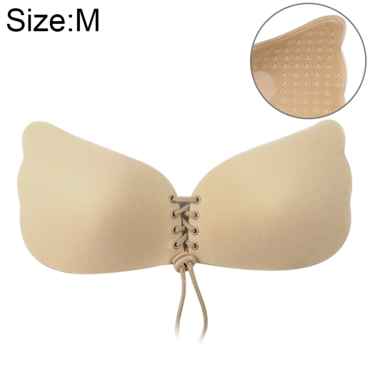 Women Self-Adhesive Strapless Bandage Blackless Solid Bra Silicone Underwear Invisible Bra, Size:M (T Khaki) - free shipping - PMC TechLife - Order now!