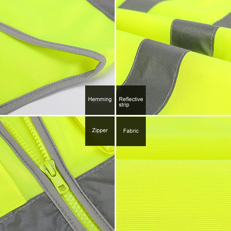 Multi-pockets Safety Vest Reflective Workwear Clothing, Size:M-Chest 112cm(Yellow Blue) - Reflective Safety Clothing by PMC Jewellery | Online Shopping South Africa | PMC Jewellery | Buy Now Pay Later Mobicred
