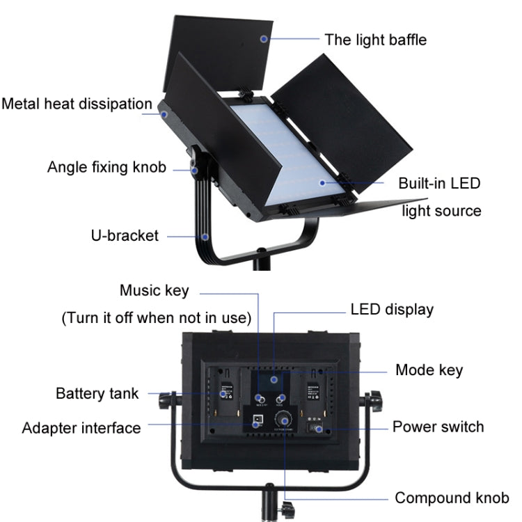 50W RGB Photography Fill Light For Live Broadcast Studio(US Plug) -  by PMC TechLife | Online Shopping South Africa | PMC TechLife | Buy Now Pay Later Mobicred