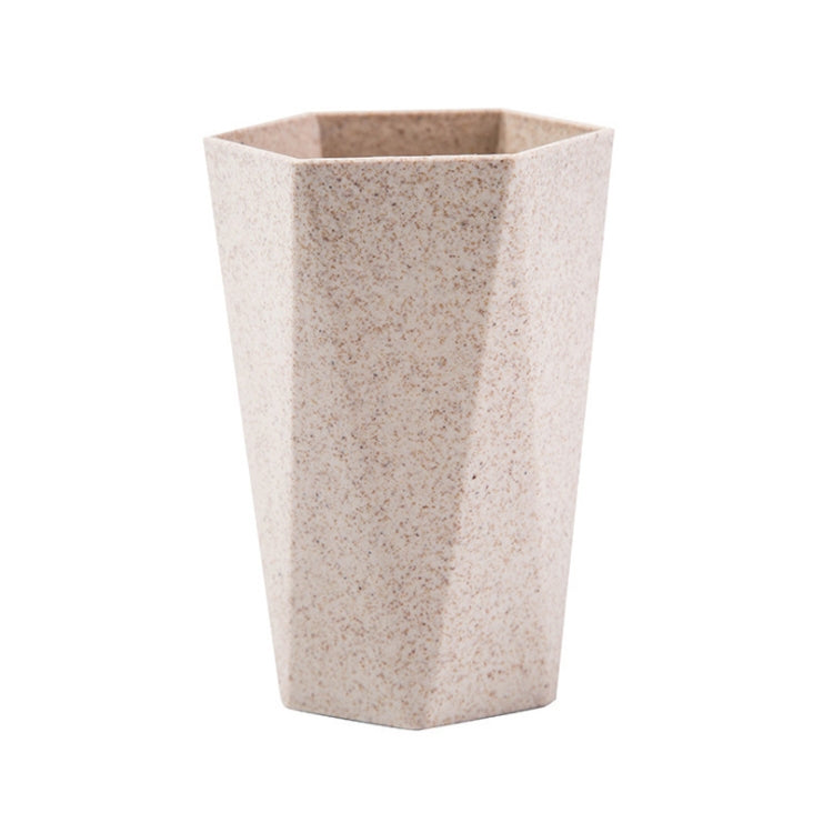 Creative Geometric Rhombus Toothbrushing Cup Home Couple Mouthwash Cup, Capacity:201-300ml(Beige) - Cups by PMC TechLife | Online Shopping South Africa | PMC TechLife
