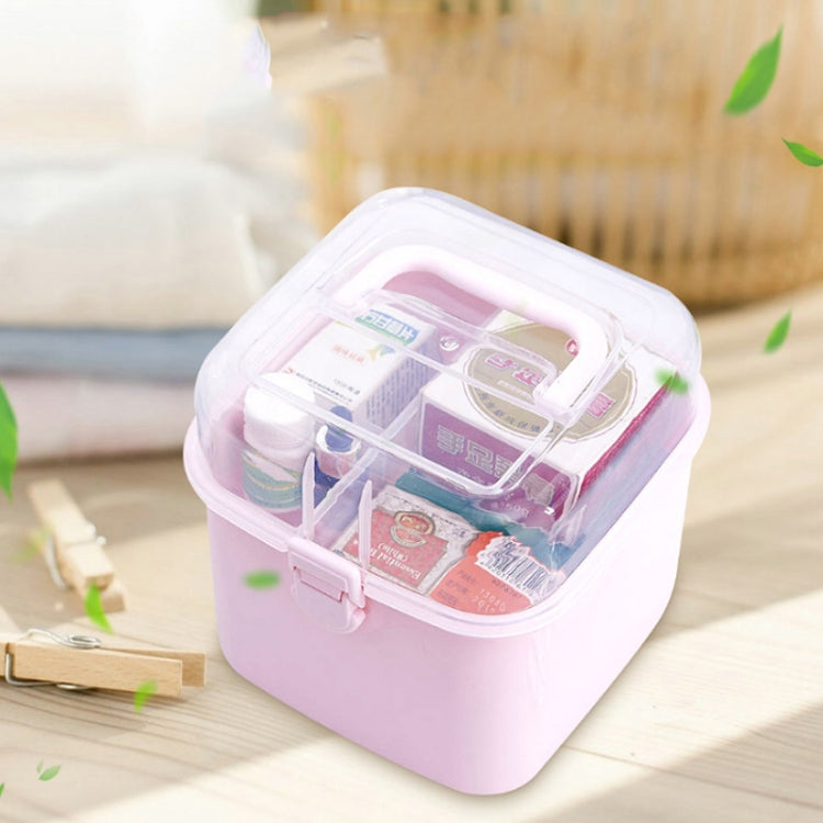 Multifunctional Transparent Plastic Cosmetic Storage Box Household Supplies Storage Pill Box(White) - free shipping - PMc TechLife - Order now!