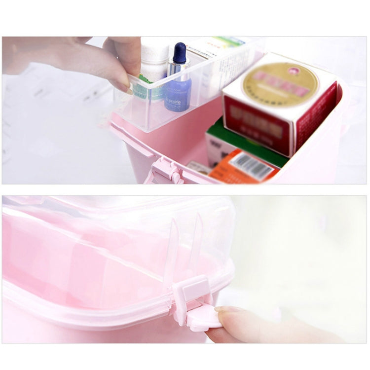 Multifunctional Transparent Plastic Cosmetic Storage Box Household Supplies Storage Pill Box(White) - free shipping - PMc TechLife - Order now!