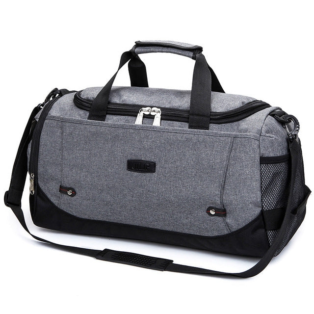 Mens / Ladies Large Capacity Travel Bags Portable Multifunctional Handbag(Gray) - Handbags by PMC TechLife | Online Shopping South Africa | PMC TechLife | Buy Now Pay Later Mobicred
