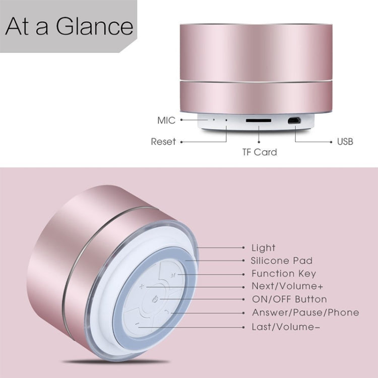 Portable Wireless Bluetooth Speaker Stereo LED Speakers with Built-in Mic MP3 MINI Subwoof Smart Column Loudspeaker - Desktop Speaker by PMC TechLife | Online Shopping South Africa | PMC TechLife