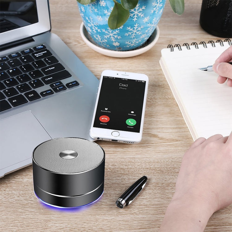 Portable Wireless Bluetooth Speaker Stereo LED Speakers with Built-in Mic MP3 MINI Subwoof Smart Column Loudspeaker(Grey) - Desktop Speaker by PMC TechLife | Online Shopping South Africa | PMC TechLife