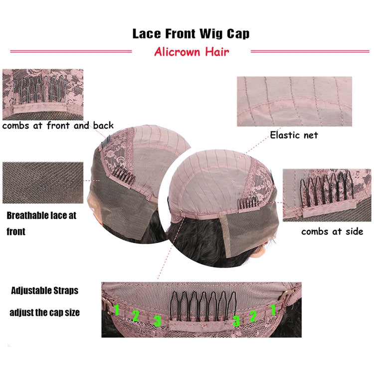 Straight Lace Front Human Hair Wigs, Stretched Length:14 inches, Style:1 - free shipping - PMC TechLife - Order now!