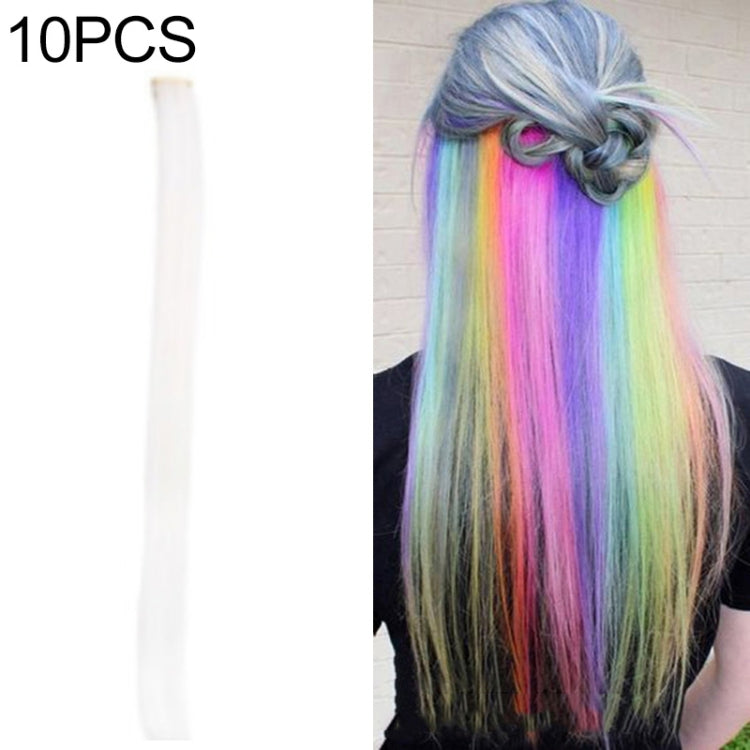 10 PCS Chemical Fiber Wig One-Step Gradient Color Single Card Wig, Stretched Length:24inches(55#) - free shipping - PMC TechLife - Order now!
