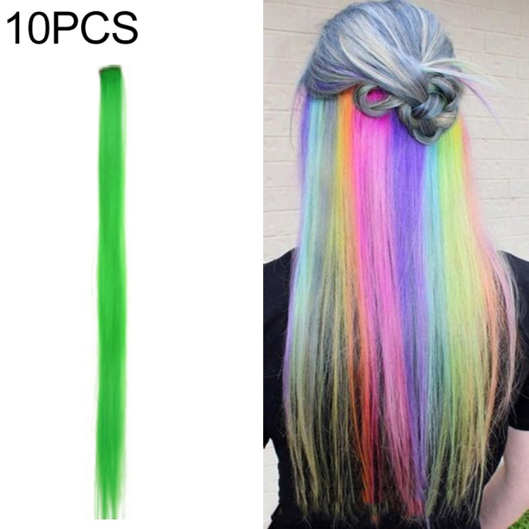 10 PCS Chemical Fiber Wig One-Step Gradient Color Single Card Wig, Stretched Length:24inches(44#) - free shipping - PMC TechLife - Order now!